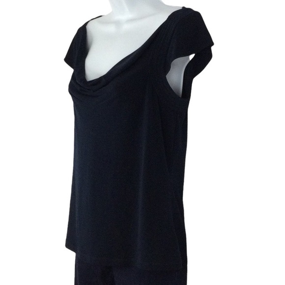 Michael Kors Drape Neck Cap Sleeve Top Sz S - Picture 2 of 10